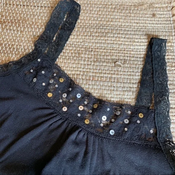 EYESHADOW Beaded sequin and lace camisole - Picture 9 of 9